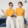Áo đồng phục công ty màu vàng