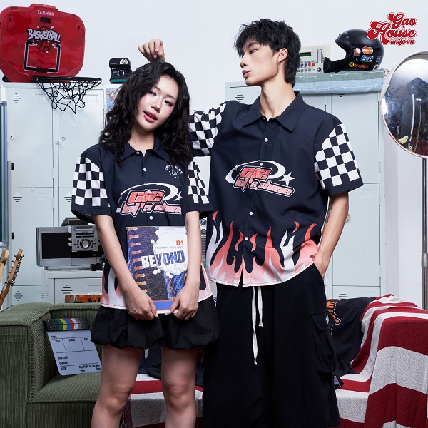 may áo sơ mi lớp giá rẻ