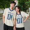 áo phông lớp màu kem cổ v be all you can be