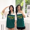 đồng phục lớp màu trắng phối cổ v layer màu xanh