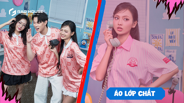 áo lớp hồng 