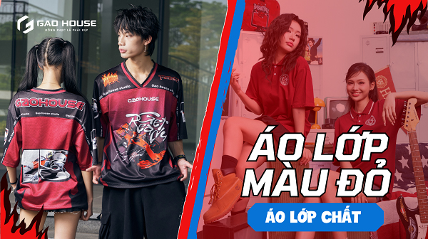 áo lớp màu đỏ