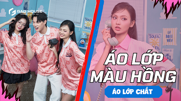 áo lớp màu hồng