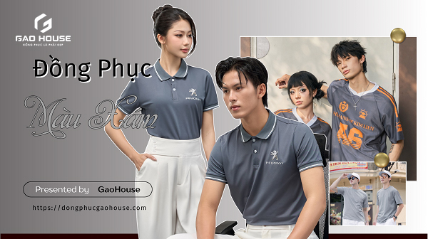 áo đồng phục màu xám