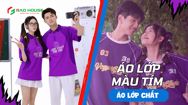 áo lớp màu tím