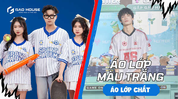 áo lớp màu trắng giá rẻ