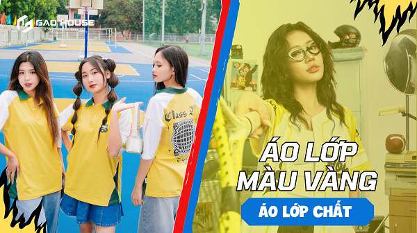 áo lớp màu vàng