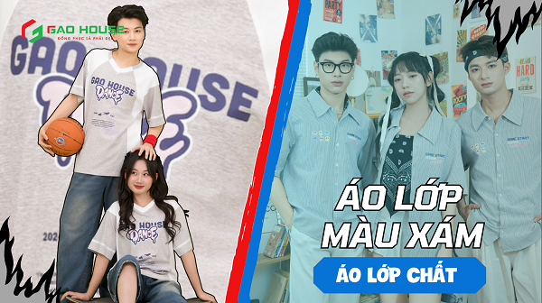 áo lớp màu xám giá rẻ