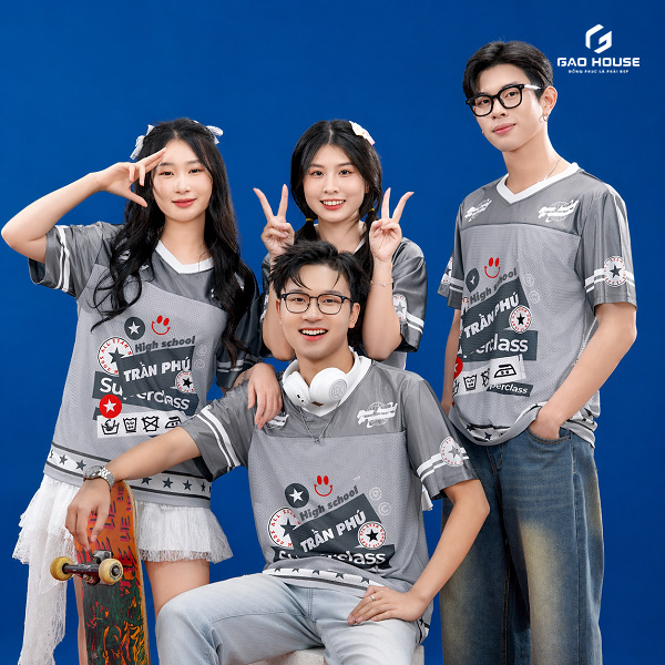 áo lớp màu xám giá rẻ