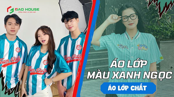 áo lớp màu xanh ngọc