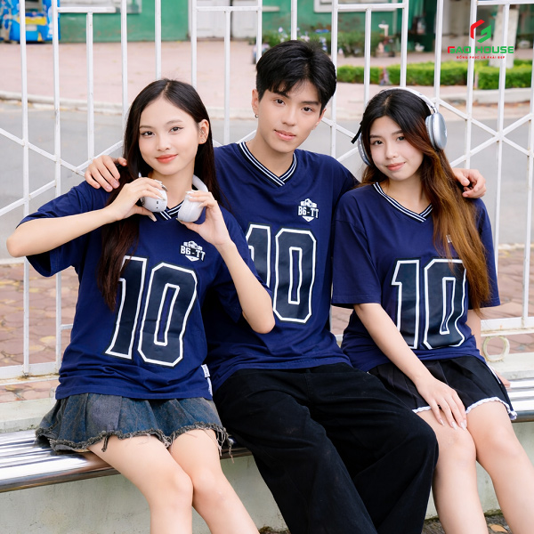 áo lớp màu xanh than giá rẻ