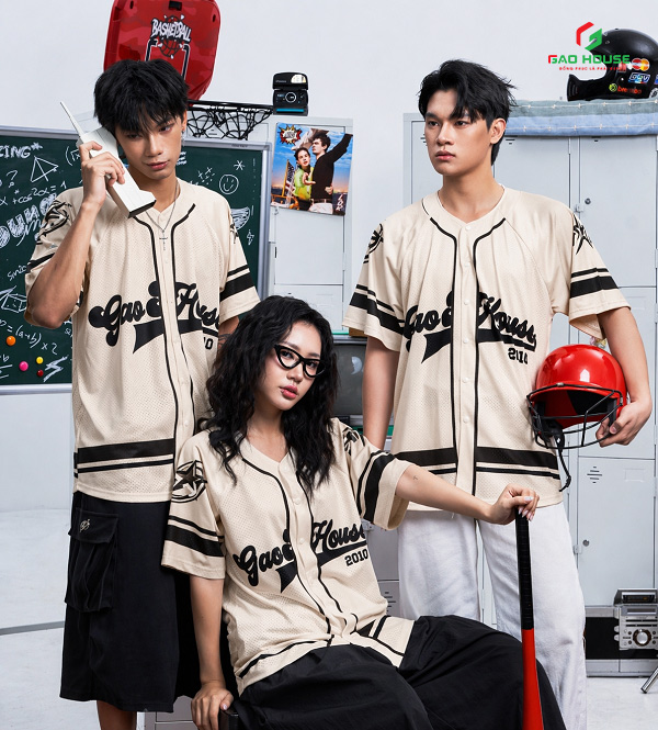 áo sơ mi lớp baseball