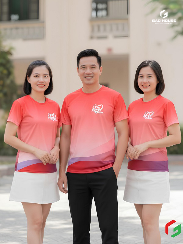 đồng phục họp lớp 15 năm màu đỏ