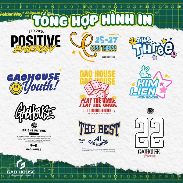 hình in áo lớp màu vàng đẹp