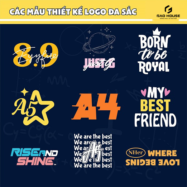 logo áo đồng phục lớp màu cam