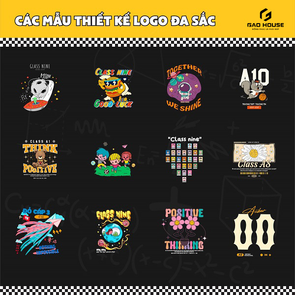 logo áo đồng phục lớp màu cam