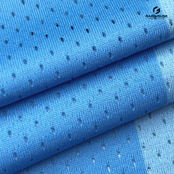 Vải Airgo may áo thun đồng phục lớp màu xanh
