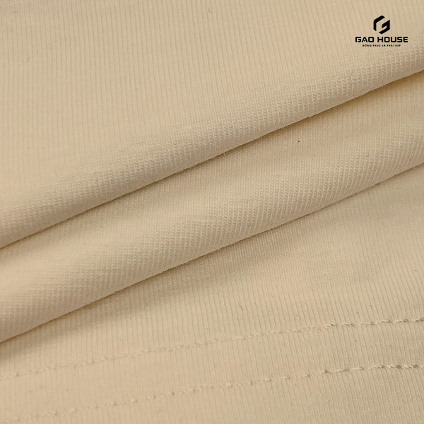 vải cotton may áo lớp màu be