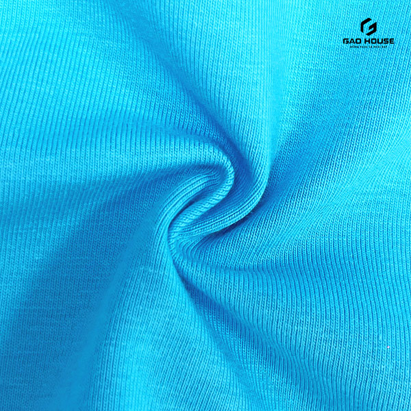 vải cotton may áo lớp màu xanh