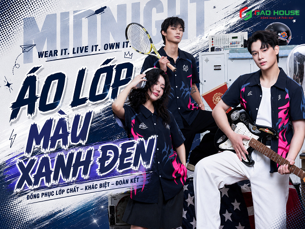 áo lớp màu xanh đen
