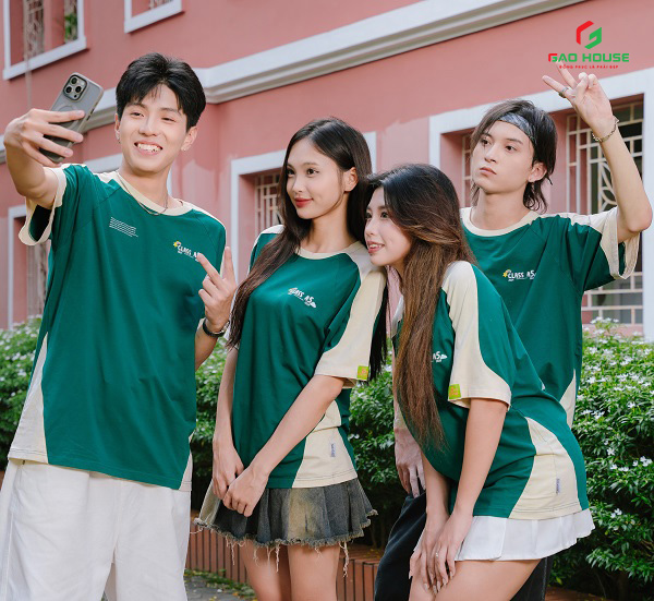 áo thun lớp cổ tròn tại hải phòng