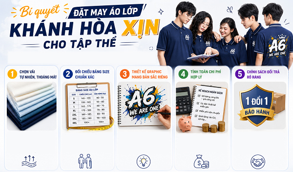 bí quyết đặt may áo đồng phục lớp khánh hòa