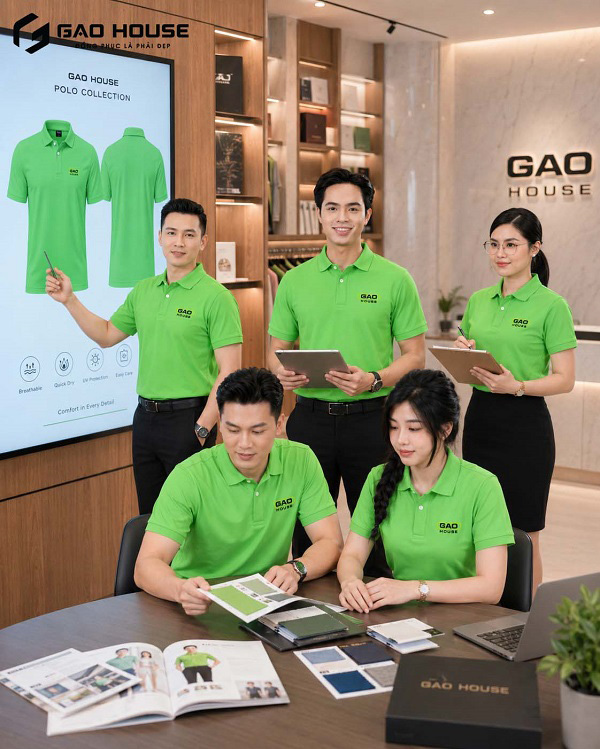 áo thun đồng phục màu xanh lá