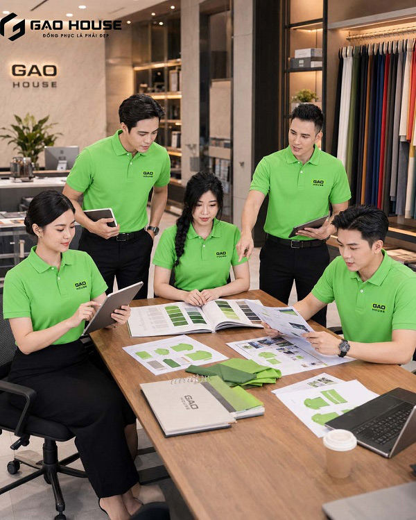 áo thun đồng phục màu xanh lá