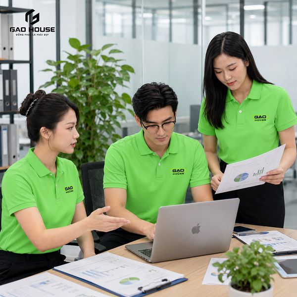 áo thun đồng phục màu xanh lá