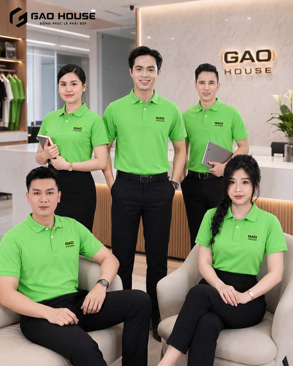 áo thun đồng phục màu xanh lá