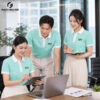 áo thun đồng phục màu xanh ngọc