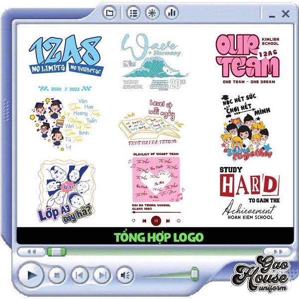 Thiết kế logo lớp 7d chủ đề phi hành gia chinh phục vũ trụ