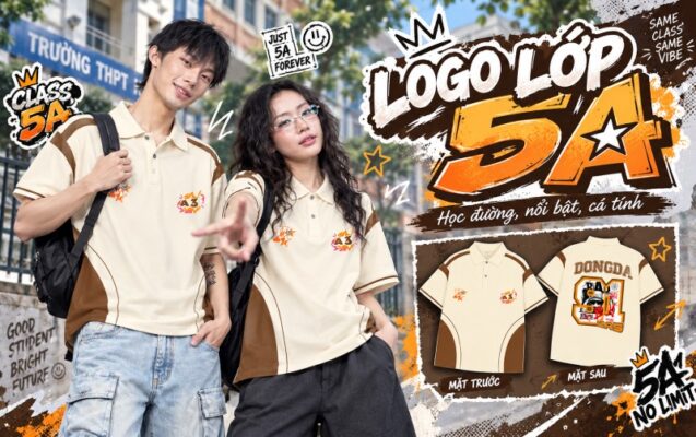 Logo áo lớp 5a